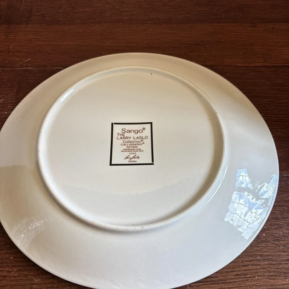 Sango‎ CALLIGRAPHY 267002 LARRY LASLO  Oval Platter 12.5